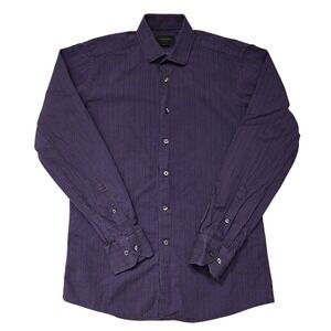 Duchamp‎ Shirt Mens Large Slim Fit Multicolor Polka Dot Dress Casual London
